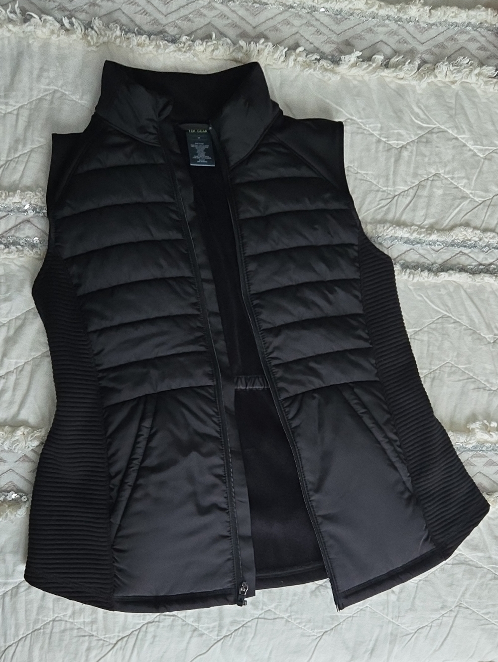 Black Quilted Vest - Lightweight Women's Jacket